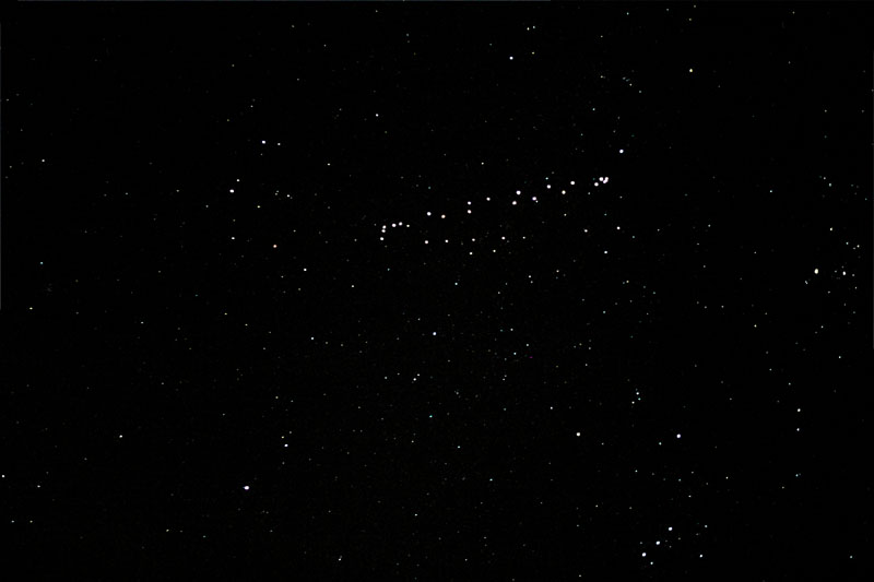 Klick f&uuml;r Sternbilder und Marsspur